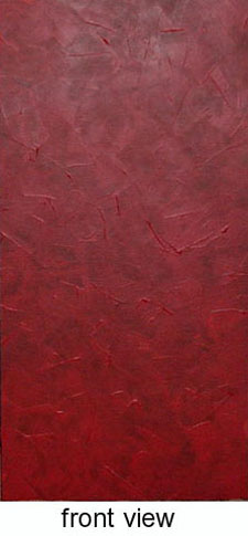 Red Wash Textured Abstract Painting