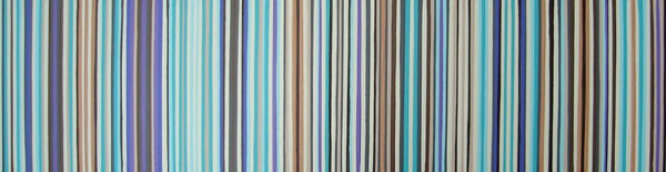 Green, Brown and Purple Stripes Painting